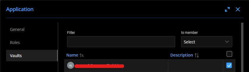 RDM APP Account Vaults