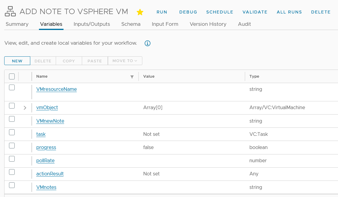 Variables